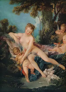 Venus Consoling Love 1751. Artist: Francois Boucher
