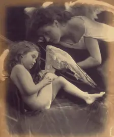 Venus Chiding Cupid and Removing His Wings, 1872. Creator: Julia Margaret Cameron