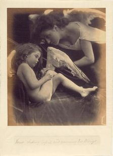 Venus Chiding Cupid and Removing His Wings, 1872. Creator: Julia Margaret Cameron