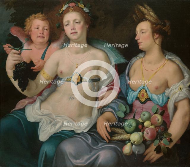 Venus, Cupid and Ceres, 1604. Creator: Cornelis Cornelisz van Haarlem.
