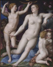 Venus, Cupid and Jealousy, c1550. Creator: Bronzino, Agnolo (1503-1572)