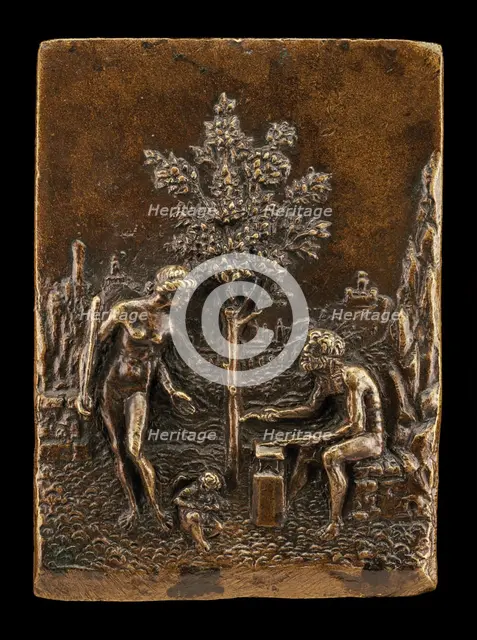 Venus, Cupid and Vulcan. Creator: Andrea Briosco.
