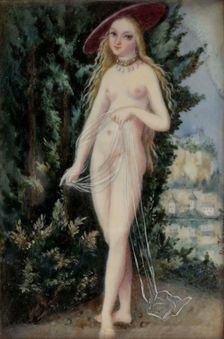 Venus, a copy of Lucas Cranach's painting, c1560s. Creator: Unknown