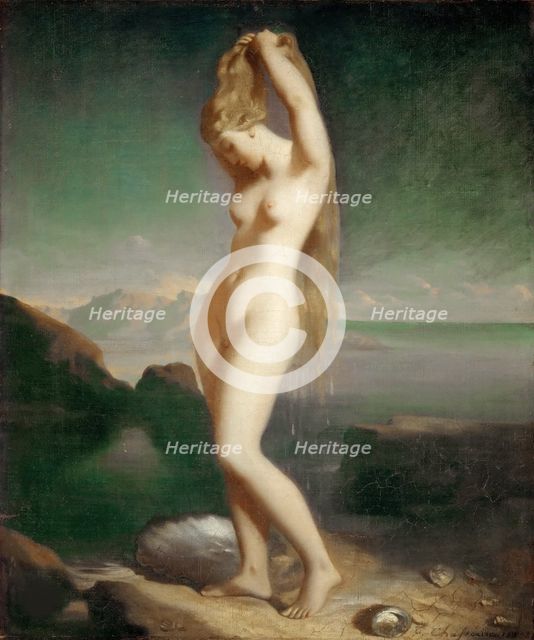 Venus Anadyomene, 1838. Creator: Chassériau, Théodore (1819-1856).