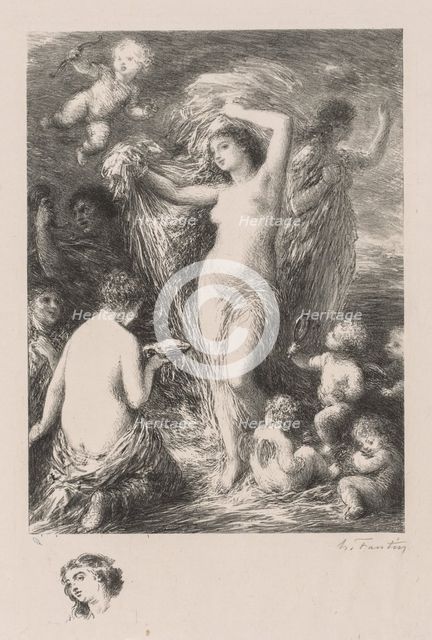 Venus Anadyomene, 1898. Creator: Henri Fantin-Latour (French, 1836-1904).