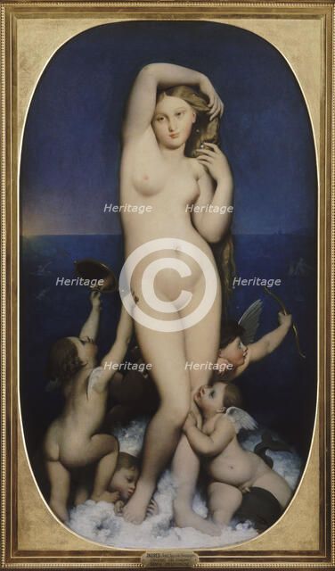 Venus Anadyomene. Artist: Ingres, Jean Auguste Dominique (1780-1867)
