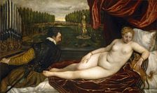 Venus and Music, c1550. Creator: Titian