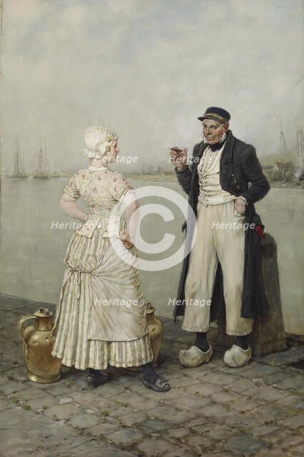 Venus and Neptune, c1882. Creator: George Henry Boughton.