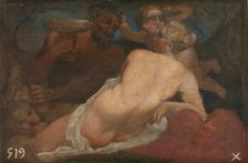 Venus and a Satyr, between 1569 and 1615. Creator: Annibale Carracci