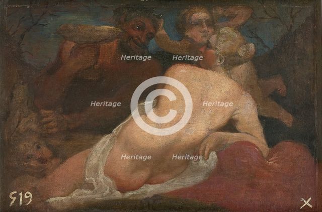 Venus and a Satyr, between 1569 and 1615. Creator: Annibale Carracci.