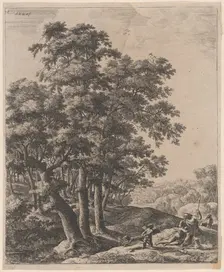 Venus and Adonis, 17th century. Creator: Anthonie Waterloo