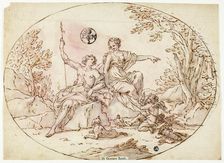 Venus and Adonis, 17th century. Creator: Gennaro Landi