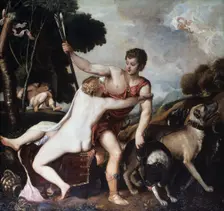 Venus and Adonis 1553. Artist: Titian