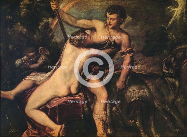 'Venus and Adonis', 1560. Artist: Titian.