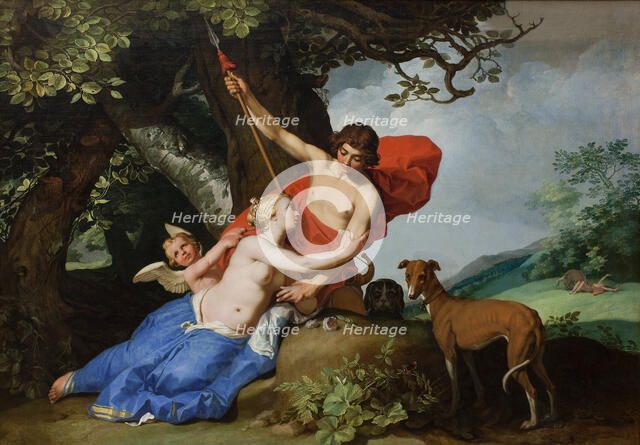 Venus and Adonis, 1632. Artist: Bloemaert, Abraham (1566-1651)