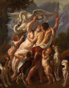 Venus and Adonis, 1655-1660. Creator: Jordaens; Jacob (1593-1678)