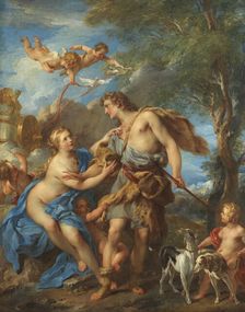 Venus and Adonis, 1729. Creator: Francois Lemoyne