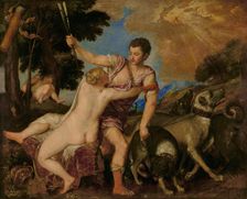 Venus and Adonis, about 1555-1560. Creator: Titian