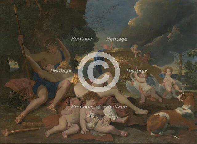 Venus and Adonis. Artist: Poussin, Nicolas (1594-1665)