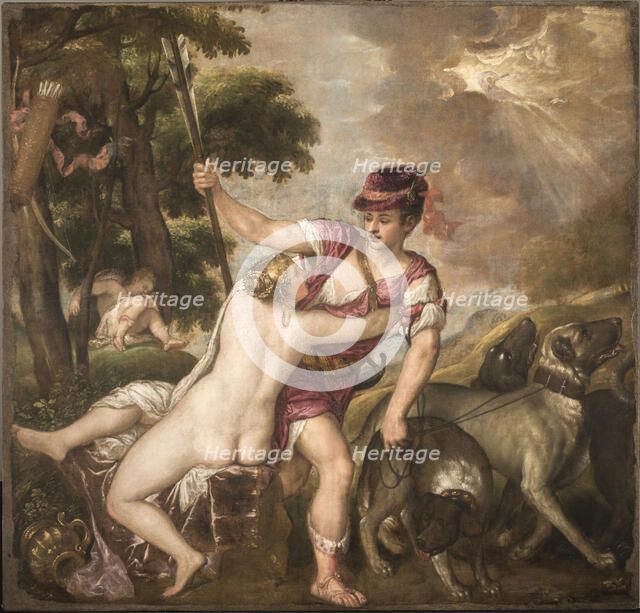 Venus and Adonis, c. 1560. Creator: Titian (1488-1576).
