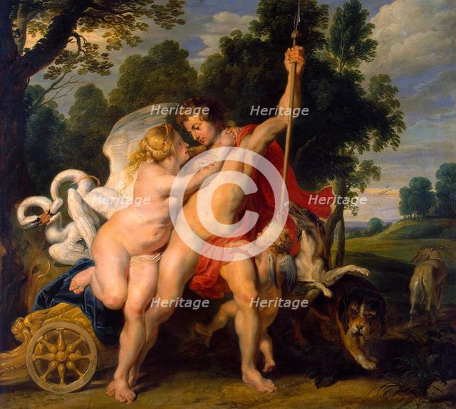 'Venus and Adonis', c1614. Artist: Peter Paul Rubens