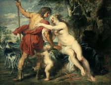 Venus and Adonis c1630. Artist: Peter Paul Rubens