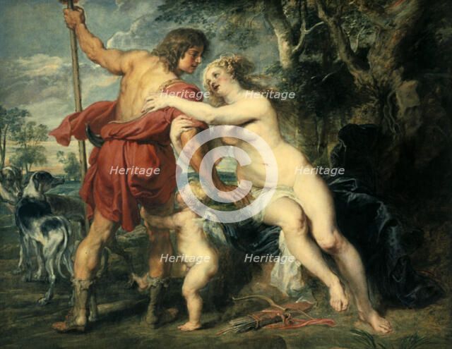 'Venus and Adonis', c1630. Artist: Peter Paul Rubens