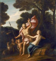 Venus and Adonis c1705. Artist: Sir James Thornhill