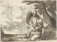 Venus and Adonis in conversation, 1616. Creator: Gerard ter Borch I