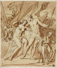 Venus and Adonis, n.d. Creator: Louis Chéron