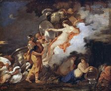 Venus and Aeneas 17th century. Artist: Sébastien Bourdon