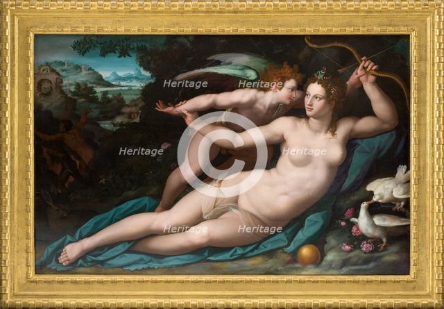 Venus and Amor, ca 1578.