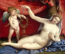 Venus and Cupid, 1520s. Creator: Lorenzo Lotto