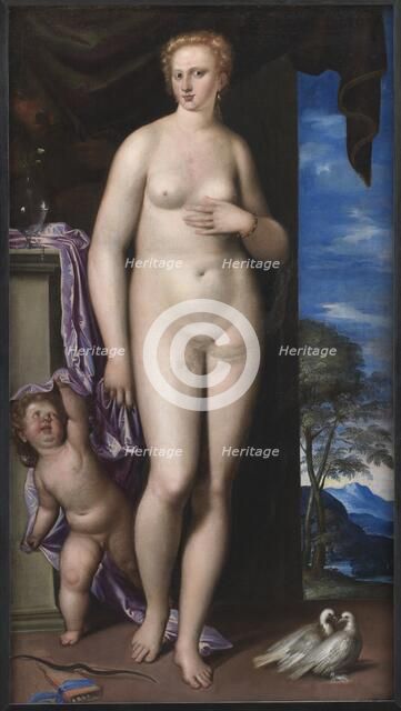 Venus and Cupid, 1531-1578. Creator: Simone Peterzano.