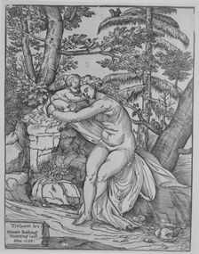 Venus and Cupid, 1566., 1566. Creator: Nicolo Boldrini