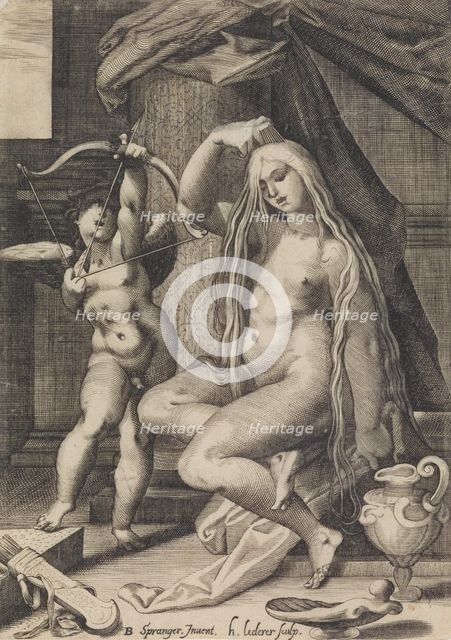 Venus and Cupid, 1571-1650. Creator: Sadeler.