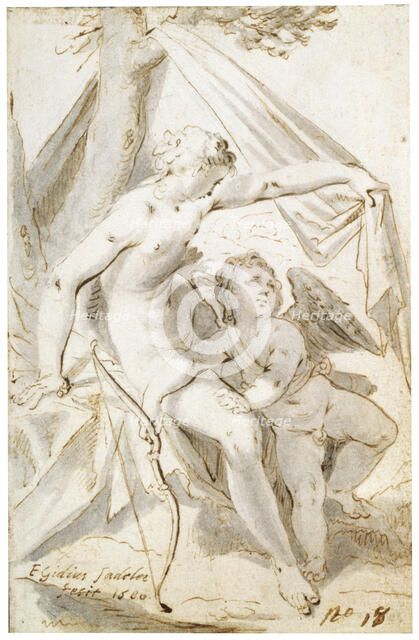'Venus and Cupid', 1600.  Artist: Aegidius Sadeler II