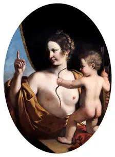 Venus and Cupid 1630. Artist: Guercino