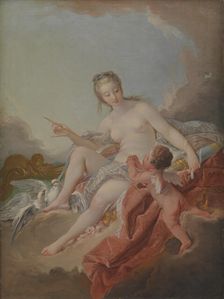 Venus and Cupid, 1754. Creator: Anton Müller
