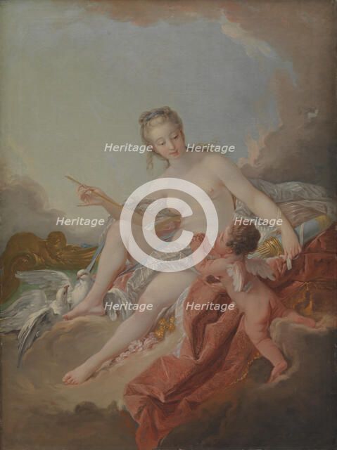 Venus and Cupid, 1754. Creator: Anton Müller.