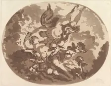 Venus and Cupid, 1766. Creator: Jean Claude Richard Saint-Non