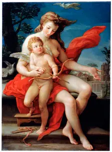 Venus and Cupid 1785. Artist: Pompeo Batoni