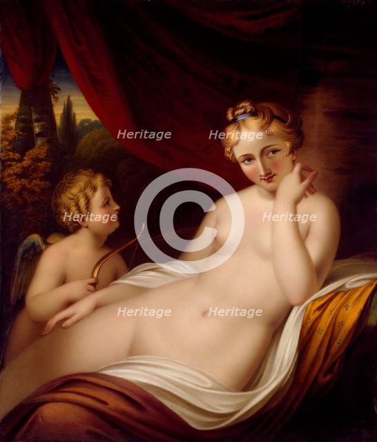 Venus and Cupid, 1811. Creator: Henry Bone.