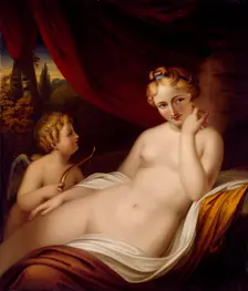 Venus and Cupid, 1811. Creator: Henry Bone