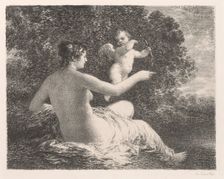 Venus and Cupid, 1896. Creator: Henri Fantin-Latour (French, 1836-1904)