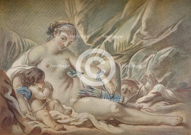 Venus and Cupid, 18th century, (1919). Artist: Louis Marin Bonnet