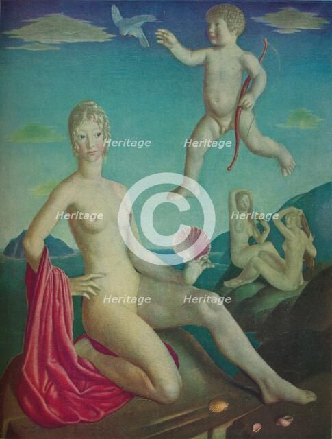 'Venus and Cupid', 1924. Artist: Collin Unwin Gill.