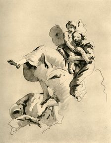 Venus and Cupid mid 18th century, (1928). Artist: Giovanni Battista Tiepolo