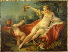 Venus and Cupid, mid 18th century. Creators: Unknown, Workshop of François Boucher