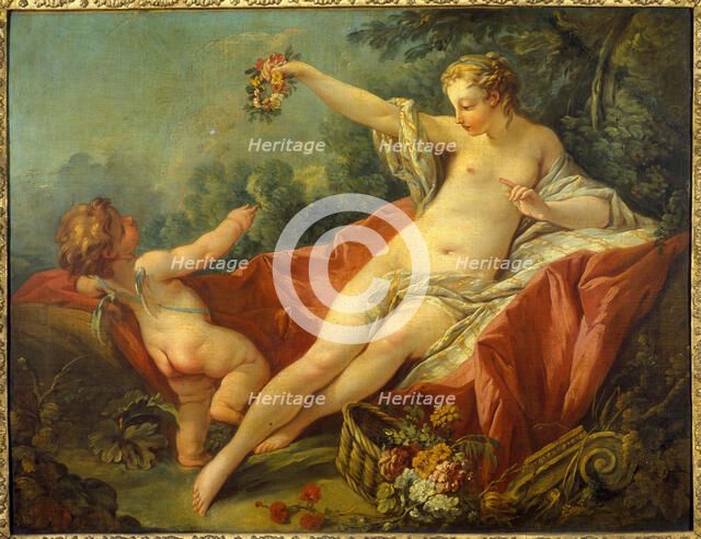 Venus and Cupid, mid 18th century. Creators: Unknown, Workshop of François Boucher.